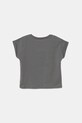 United Colors of Benetton tricou de bumbac pentru copii 3I1XC10NZ.G.Seasonal gri SS25