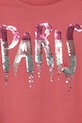 Dziewczynka United Colors of Benetton t-shirt bawełniany dziecięcy 3I1XC10NY.G.Seasonal różowy