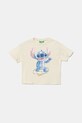 United Colors of Benetton t-shirt bawełniany dziecięcy nadruk beżowy 35RYC10MV.G.Seasonal