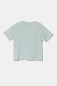 Детская хлопковая футболка United Colors of Benetton 35RYC10MV.G.Seasonal бирюзовый SS25