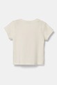 United Colors of Benetton tricou de bumbac pentru copii 3I1XG10J1.P.Seasonal bej SS25