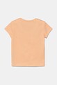 United Colors of Benetton tricou de bumbac pentru copii 3I1XG10J1.P.Seasonal portocaliu SS25