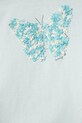 Fete United Colors of Benetton tricou de bumbac pentru copii 3I1XG10J1.P.Seasonal turcoaz
