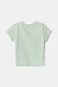 United Colors of Benetton tricou de bumbac pentru copii 3I1XG10HU.P.Seasonal verde SS25