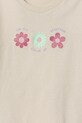Fete United Colors of Benetton tricou de bumbac pentru copii 3I1XG10HU.P.Seasonal bej