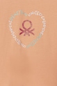Fete United Colors of Benetton tricou de bumbac pentru copii 3I1XG10HU.P.Seasonal portocaliu
