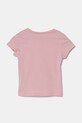 Dječja pamučna majica kratkih rukava United Colors of Benetton 3I1XG10HU.P.Seasonal roza SS25