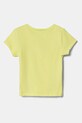 United Colors of Benetton tricou de bumbac pentru copii 3I1XG10HU.P.Seasonal verde SS25