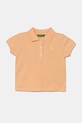 United Colors of Benetton tricou polo copii fixat portocaliu 3WG9G300A.P.Season.PPYA