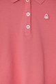 Fete United Colors of Benetton tricou polo copii 3WG9G300A.P.Season.PPYA roz