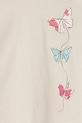 Fete United Colors of Benetton tricou de bumbac pentru copii 3I1XG10J2.P.Seasonal bej