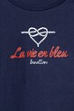 Fete United Colors of Benetton tricou de bumbac pentru copii 3I1XG10J2.P.Seasonal bleumarin