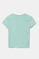 Детская хлопковая футболка United Colors of Benetton 3I1XC109V.G.Season.PPYA бирюзовый SS25