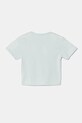 Дитяча бавовняна футболка United Colors of Benetton 3I1XG10IK.P.Seasonal бірюзовий SS25