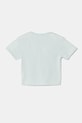 Детская хлопковая футболка United Colors of Benetton 3I1XG10IK.P.Seasonal бирюзовый SS25