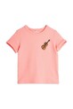 Mini Rodini tricou copii Violin imprimeu roz 2522011828