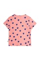 Dziewczynka Mini Rodini t-shirt bawełniany dziecięcy Outlined hearts 2522013128 różowy