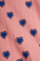 Дитяча бавовняна футболка Mini Rodini Outlined hearts рожевий 2522013128