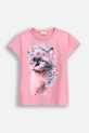 Дитяча футболка Coccodrillo з еластаном рожевий WC5143217VGA