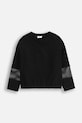 Coccodrillo longsleeve din bumbac pentru copii uni negru WC5143104CGJ