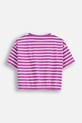 Coccodrillo t-shirt dziecięcy WC5143202RGJ fioletowy SS25