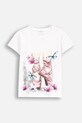 Coccodrillo tricou copii print bej WC5143220VGB