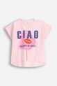 Coccodrillo tricou print roz WC5143201HGJ