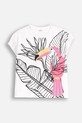 Coccodrillo tricou de bumbac pentru copii print alb WC5143201TGJ