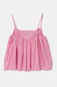 Детска памучна блуза Pinko KFTO002.0.CA005 розов SS25