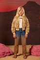 Detský top Pinko s elastanom béžová KFTS012.C.CS019