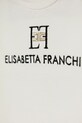 Fete Elisabetta Franchi tricou copii EFTS229.0.JE006.98.128 alb
