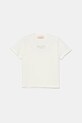 Elisabetta Franchi tricou copii imprimeu alb EFTS235.0.JE006.140.158