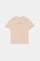 Dječja majica kratkih rukava Elisabetta Franchi s elastinom bež EFTS235.0.JE006.140.158