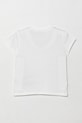 Παιδικό βαμβακερό μπλουζάκι United Colors of Benetton 3096G10J8.P.Seasonal λευκό SS25