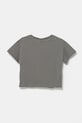 Детска памучна тениска United Colors of Benetton 3I1XC10NW.G.Seasonal сив SS25