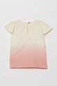 United Colors of Benetton tricou din bumbac pentru bebelusi 3BL0A1066.W.Seasonal roz SS25