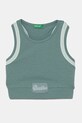 United Colors of Benetton top dziecięcy aplikacja turkusowy 3P4ZCH01U.G.Seasonal
