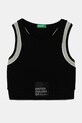 Detský top United Colors of Benetton s elastanom čierna 3P4ZCH01U.G.Seasonal