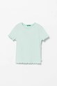 Otroška kratka majica United Colors of Benetton Z elastanom turkizna 3F1AC10N4.G.Seasonal