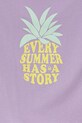 Fete United Colors of Benetton tricou de bumbac pentru copii 3JERC10PB.G.Seasonal violet