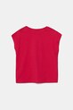 United Colors of Benetton tricou de bumbac pentru copii 3JERC10PB.G.Seasonal roz SS25