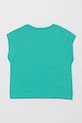 Дитяча бавовняна футболка United Colors of Benetton 3JERC10PB.G.Seasonal бірюзовий SS25