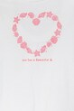 Дівчинка Дитяча бавовняна футболка United Colors of Benetton 3JERG10J3.P.Seasonal білий