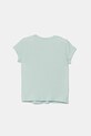 Detské bavlnené tričko United Colors of Benetton 3JERG10J3.P.Seasonal tyrkysová SS25