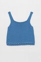 United Colors of Benetton bluzka dziecięca 114FQH00B.G.Seasonal niebieski SS25