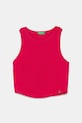 Dětský bavlněný top United Colors of Benetton kulatý růžová 31H3CH01F.G.Season.PPYA