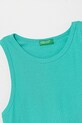 Дитячий бавовняний топ United Colors of Benetton 31H3CH01F.G.Season.PPYA бірюзовий SS25