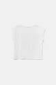 United Colors of Benetton tricou de bumbac pentru copii 3I1XC10P0.G.Seasonal alb SS25