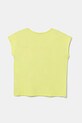 Дитяча бавовняна футболка United Colors of Benetton 3I1XC10P0.G.Seasonal жовтий SS25