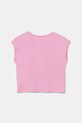 Дитяча бавовняна футболка United Colors of Benetton 3I1XC10P0.G.Seasonal рожевий SS25
